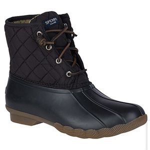 Black sperry duck boots